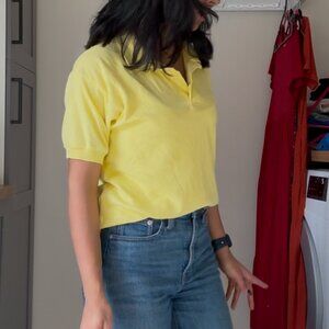 Vintage ‘80s Butter Yellow Class Club Polo | Kids 14-16 (Fits XS–M)